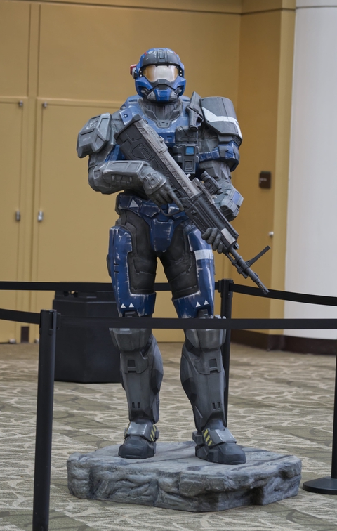 Spartan in the main hall.