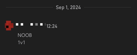 Xbox message calling me a "noob" and challenging to a 1v1.